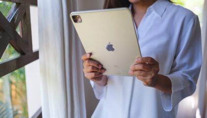 Immagine di un iPad con macOS