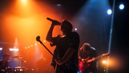Un concerto dal vivo con pubblico