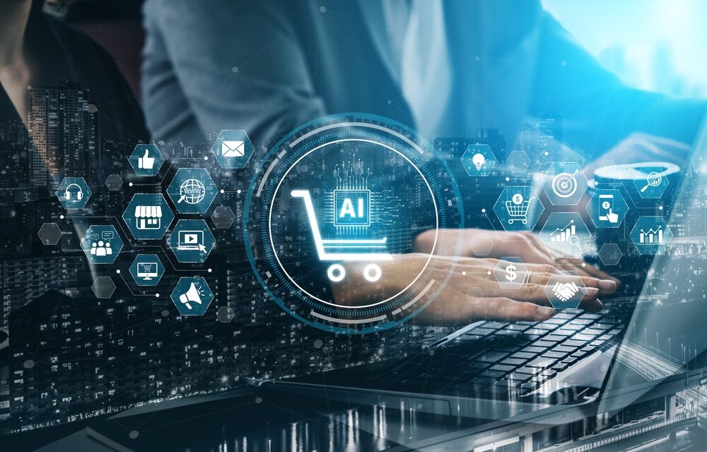 Grafica sull'e-commerce e intelligenza artificiale