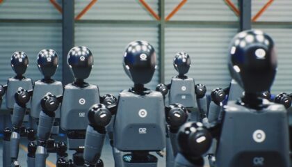 Robot postino bipede di Evri in fase di test