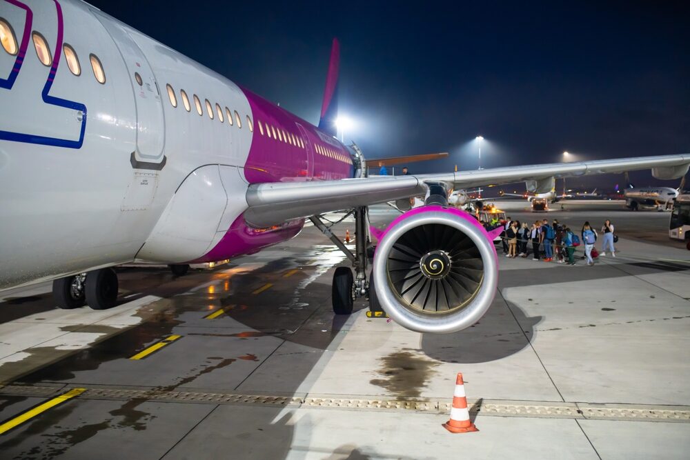 Aerei Wizz Air in volo